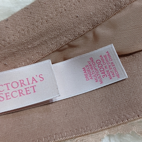 VS Victoria's Secret Tan Strapless Dream Angels Bra // Size 34DDD - Picture 4 of 4